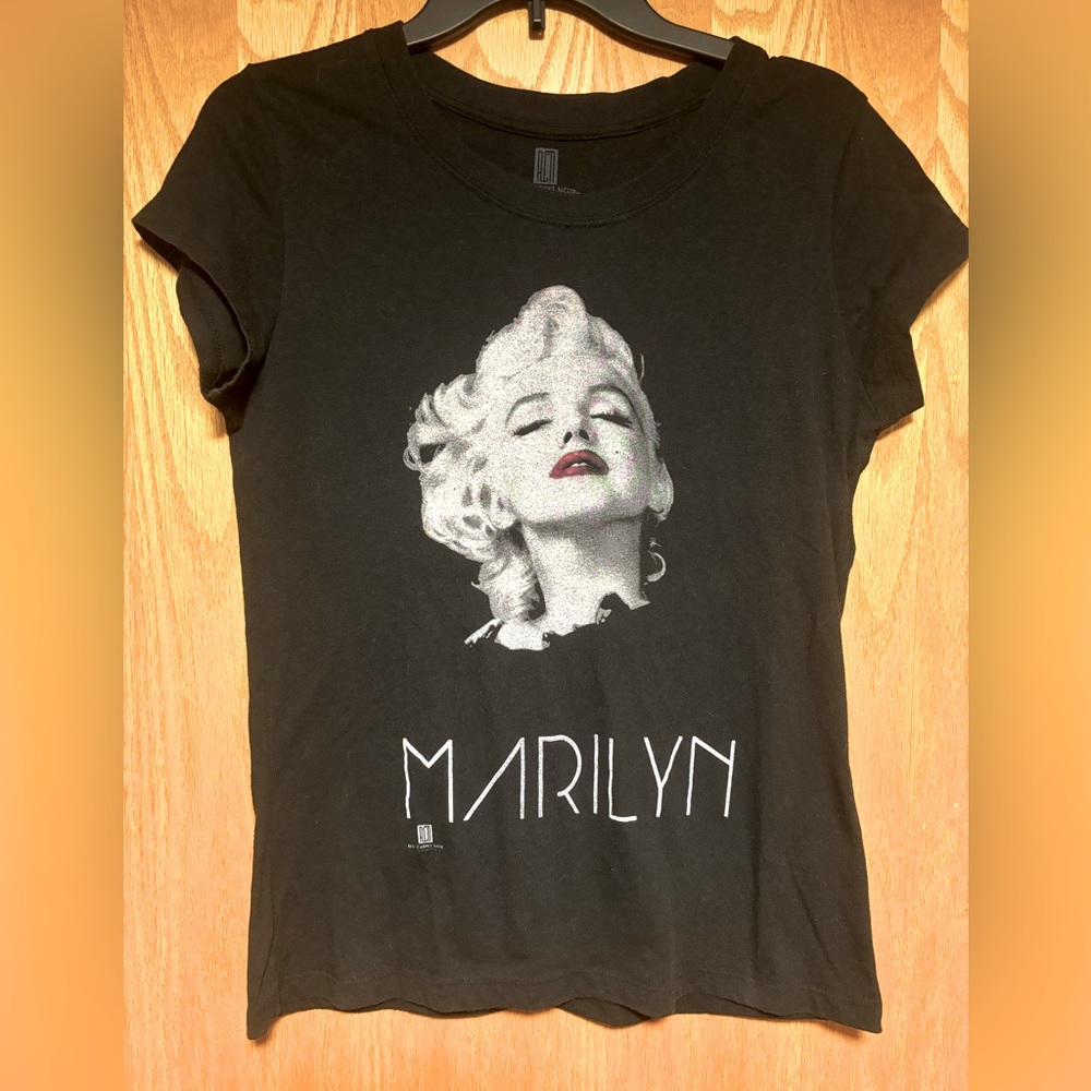 Marilyn Monroe Black Junior’s Shirt